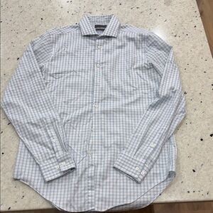 Calvin Klein Light Blue Checkered Shirt